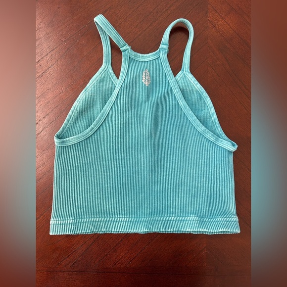 FP Movement by Free People Teal Ribbed Tank - Picture 3 of 8